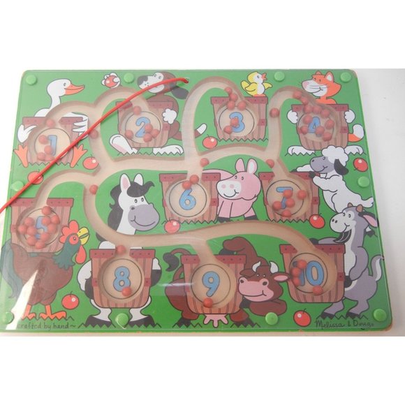 Melissa & Doug Number Maze 9 X 12" counting board - Picture 8 of 8